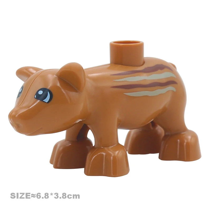 Large Farm Animal Building Block Set - Educational Assembly Toys