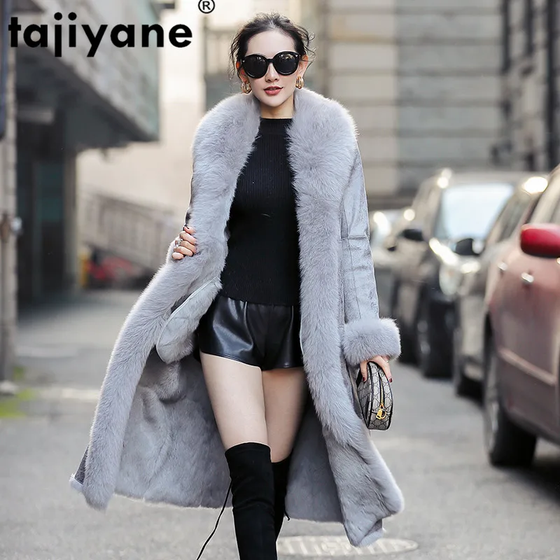 Real Fur Coat Korean Fox Collar Rabbit Jacket Autumn Winter Women Clothes 2020 Genuine Leather ZT3706 | Женская одежда