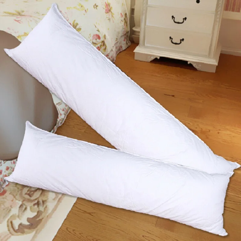 White Long Pillow Inner Body Cushion Pad Long Hugging Pillow Inner Anime Rectangle Sleep Nap Pillow White Bedding Accessories 15