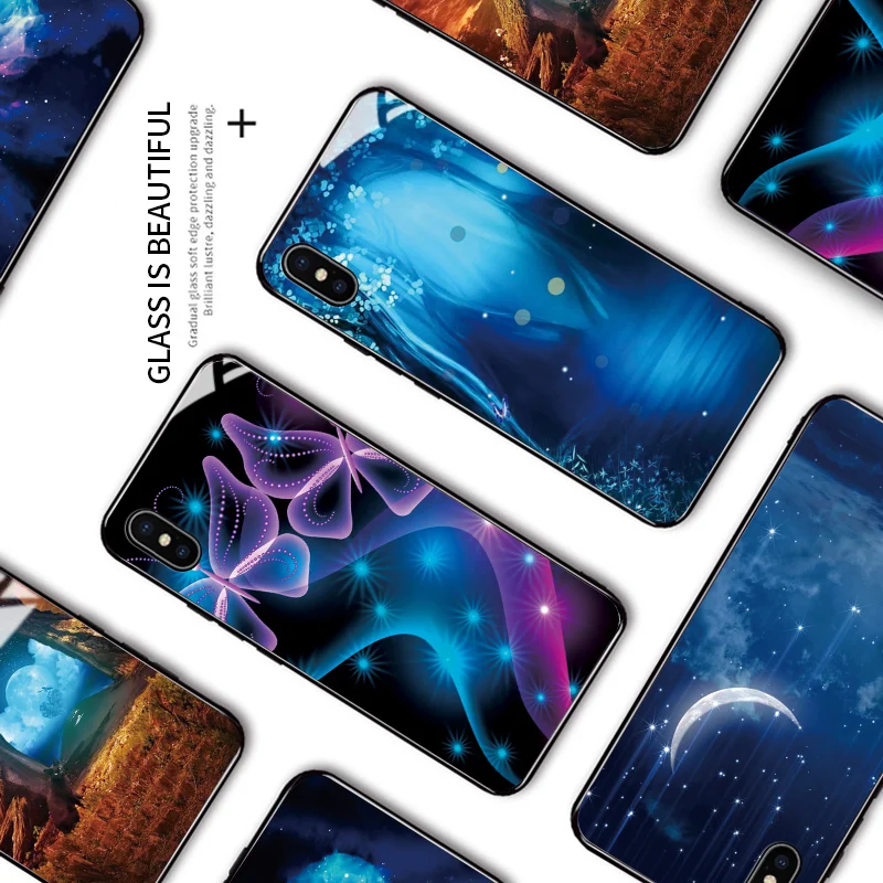 Чехол для Samsung Galaxy Note 10 Lite A81 M60S Aurora Space Magic Dreamlike с радужным градиентом глянцевый