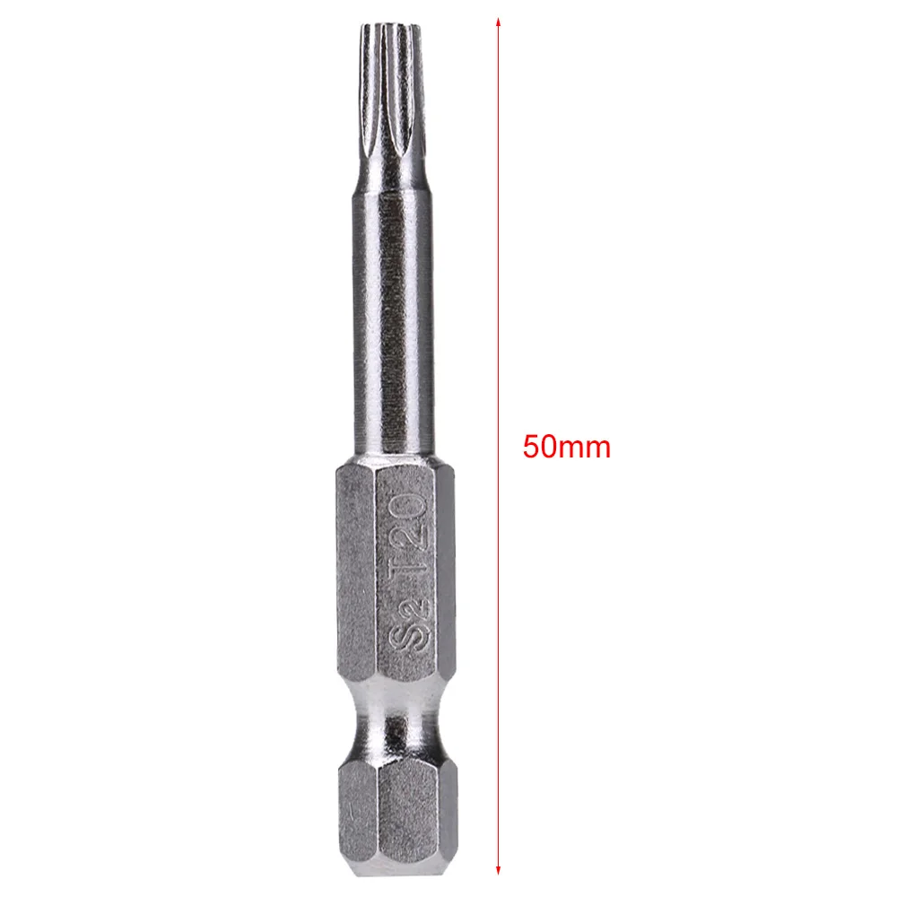 8 шт. 1/4 ''Torx звезда головка отвертка с шестигранной головкой хромирование Сверла инструмент