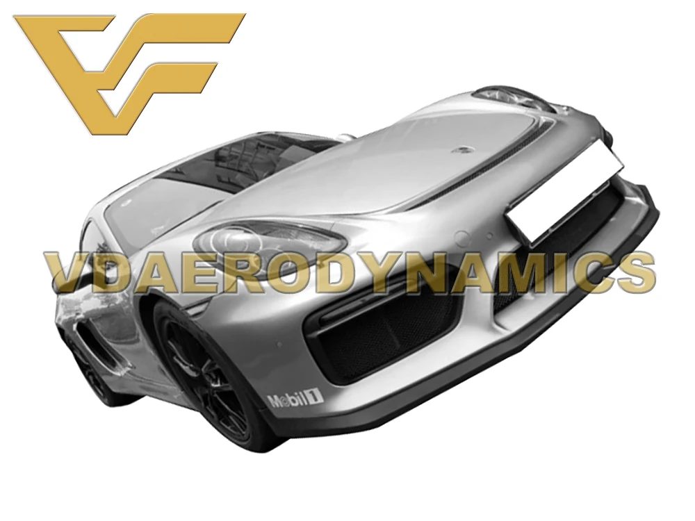 Подходит для 13-15 981 Porsche Cayman Boxster VAD-GT4 полный комплект кузова передний бампер задний диффузор спойлер ходовой светильник