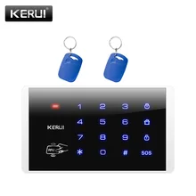 Clavier tactile sans fil K16, 433MHz, carte RFID, mot de passe, système d'alarme domestique KERUI