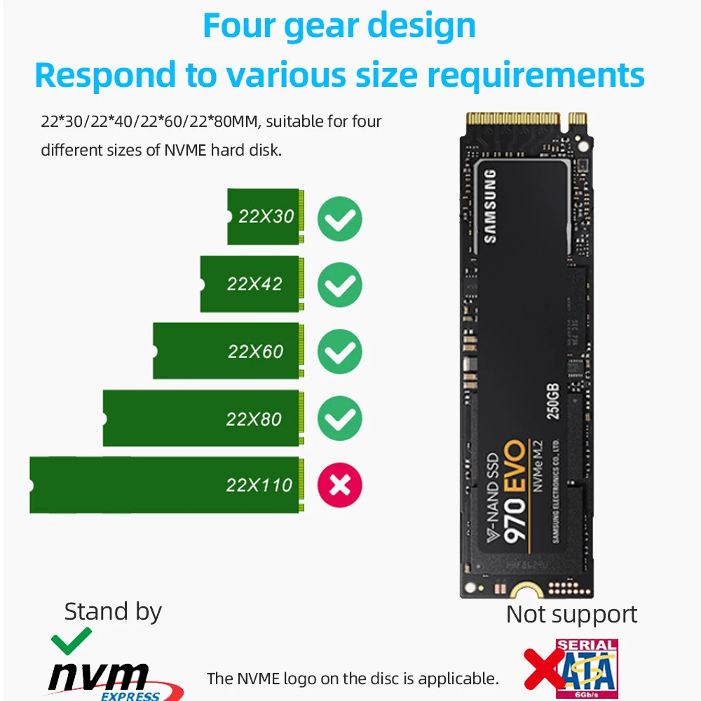 TISHRIC HDD чехол USB3.1 к NVME корпус для жесткого диска sata HDD коробка USB3.1 Тип-C Интерфейс корпус для жесткого диска 3 ТБ для внешнего жесткого диска