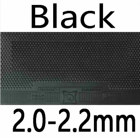 Dawei 388C-1 388C 1 средний pips-out Настольный теннис пинг понг Резина с губкой - Цвет: black  2.0-2.2mm