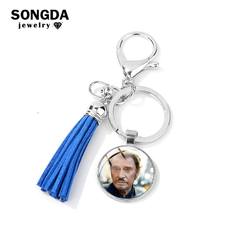 SONGDA рок-музыканта французской суперзвезды Джонни Холлидей цепочка для ключей с