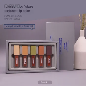 

Velvet Lip Glaze Matte Moisturized Bean Paste Reddish Brown Rotten Tomato Color