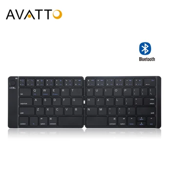 

[AVATTO] Portable Leather Russian Bluetooth Wireless Tablet mini Keyboard with BT Keypad for Andorid iOS iPad Tablet Laptop