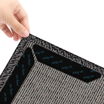 

(8 pieces/lot) Self-adhesive Reusable Washable Rug Grippers Carpet Mat Non Slip Anti Curling Grip Mat Pad Living Room