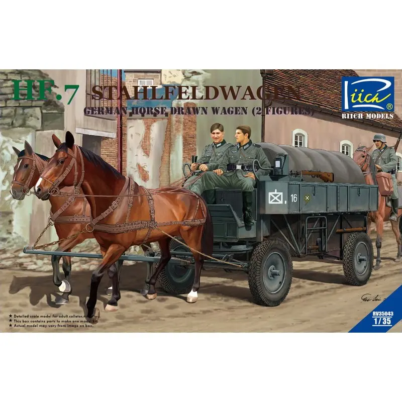 Riich модели RV35043 1/35 HF. 7 Stahlfeldwagen немецкий нарисованный конь ваген w/рисунок-масштаб модельный комплект