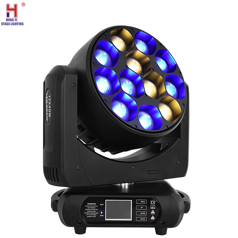 Dj фонарь светодиодный для вечеринки lyre moving head bee-eye 12x40 Вт RGBW 4в1 красящий стробоскопический светильник s wash луч эффект для дискотеки ночного клуба свадьбы