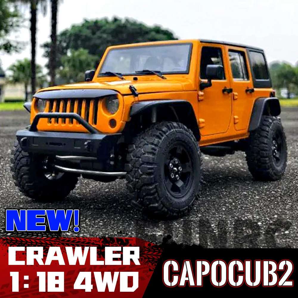 Capo cub2 jk 1 18 rc elektrische 4wd high low diff lock fernbedienung