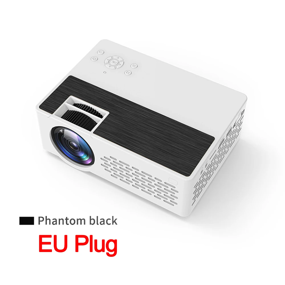 EU Plug J12 мини-проектор Full HD1080P проектор wifi экран телефона зеркальное отображение 5000 люкс проектор домашний кинотеатр мини карманный проектор - Цвет: EU Plug