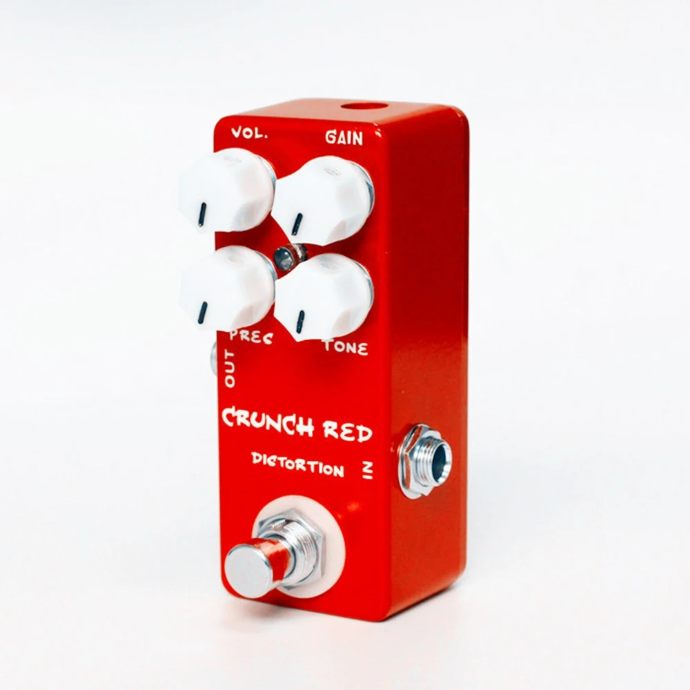 MOSKY Crunch Red Mini Electric Guitar Distortion Effect Pedal True