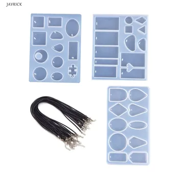 

1 Set Crystal Epoxy Mould DIY Handmade Pendant Jewelry Necklace Bracelet Pendants Mold Creative Silicone Molds Set