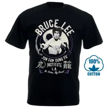 Брюс Ли Мужская Новая футболка Размеры Sm 4Xl Junfangungfu в черная хлопковая футболка