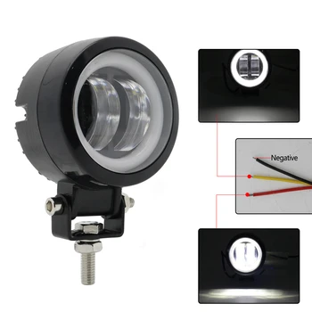

Mini 3inch Halo LED Work Light Square 12V 24V Offroad LED Light Bar For Truck Offroad 4X4 4WD Car SUV ATV