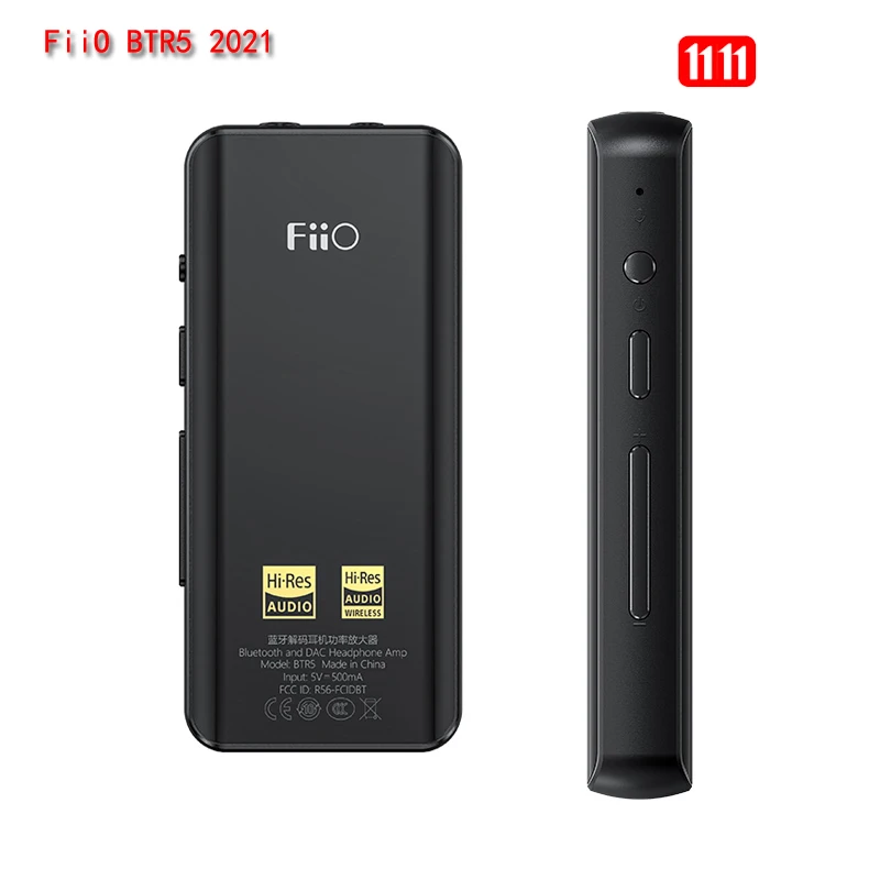 Fiio Btr5 2021 Portable Bluetooth Amplifier Es9219c*2 Mqa