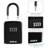 ORIA Key Lock Box Wall Mounted Key Safe Box Weatherproof 4 Digit Combination Key Storage Lock Box Indoor Outdoor Key Holder ► Photo 2/6