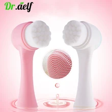 Портативная пластиковая Мягкая очищающая щетка для лица, массаж, глубокое мытье, очистка, удаление грязи, массажер, красота, уход за кожей лица, инструменты