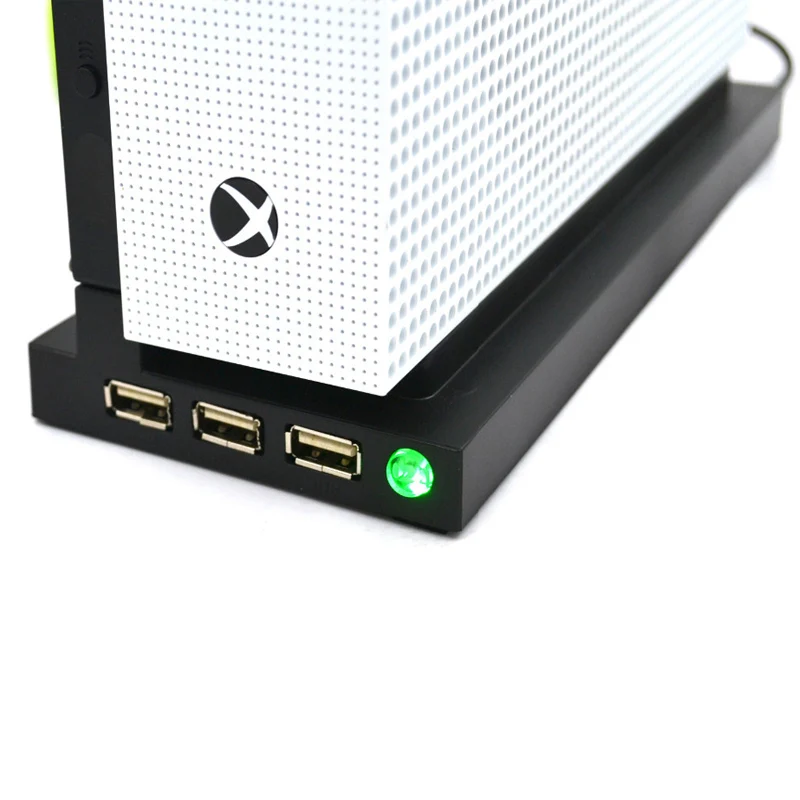 Для Xbox One Slim console x-one Slim охлаждающая подставка вертикальная подставка кулер вентилятор аксессуары для игр 2 кулера 2 ступицы базовый держатель база