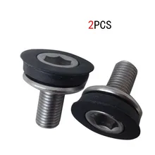 

2pcs Bicycle Bottom Axis Waterproof Screw Steel Bike Bottom Bracket Axle Allen Key Crank Arm Bolts For 8mm Allen Wrench
