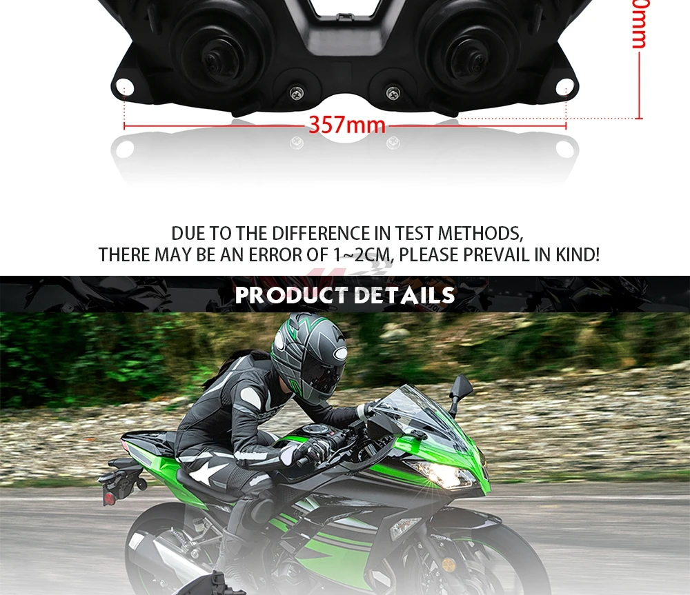 Мотоциклетный головной светильник для Kawasaki NINJA250 300 ZX6R ZX 6R NINJA250 NINJA300 мотоциклетный головной светильник в сборе Ангел глаз светильник
