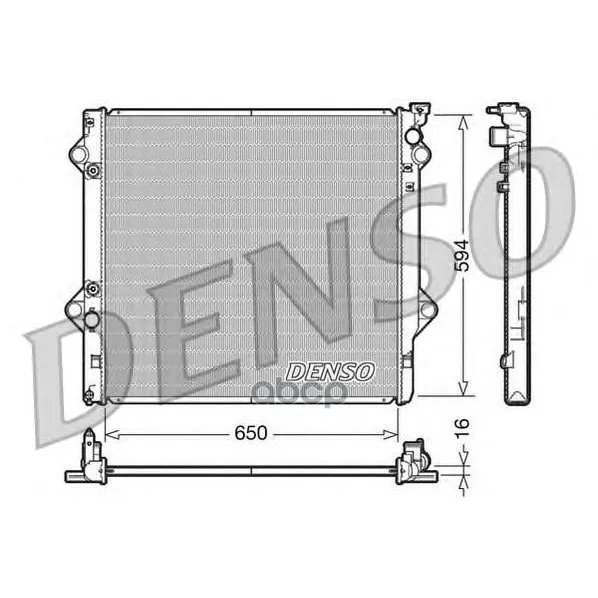Радиатор Системы Охлаждения Denso арт. DRM50036