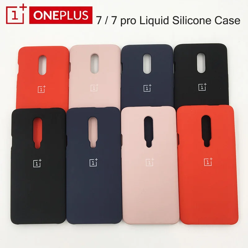 Чехол для Oneplus 7 Pro оригинальный конфетный цвет модный жидкий силиконовый мягкий