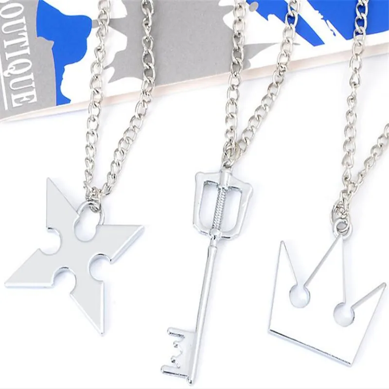 アクセサリー Sora Sora Necklace with Thick Chain Crown Pendant for Halloween