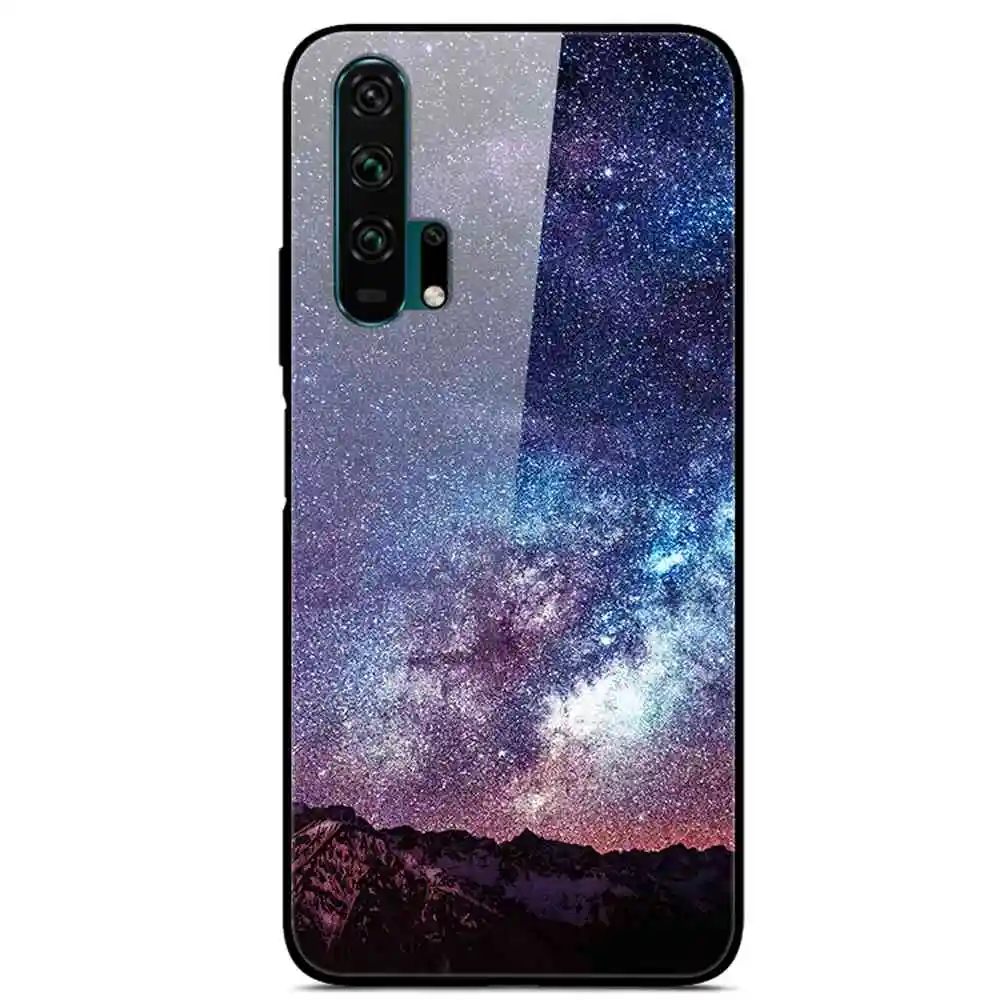 Для huawei Honor 20 Pro закаленное стекло ударопрочный чехол с принтом чехол-крышка с узорами бампер для huawei Honor 20 чехол Coque