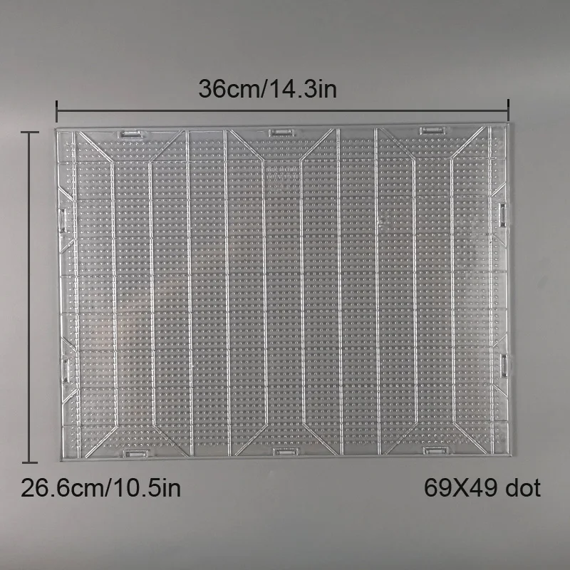 Oversized Pegboard 5mm Normal Hama Beads Children's Toy 69x49dot Puzzle Transparent Board ToolFigure Material Iron | Игрушки и хобби