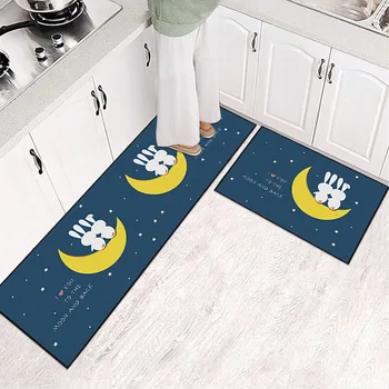 

Cross Border Is Intended for Home Kitchen Floor Mat Access Entrance Mat Oil Waterproof Creative Bay Window Bedside Mat Mat