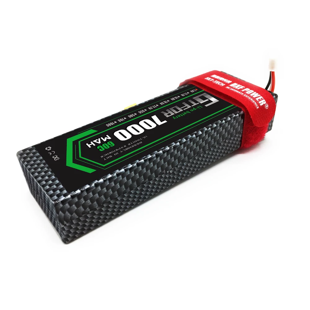 2 шт 7,4 V 5200 45c 7000mAh 60C GTFDR LiPo аккумулятор 2S HardCase для 1/8 1/10 RC модель автомобиля TRX Slash Emaxx