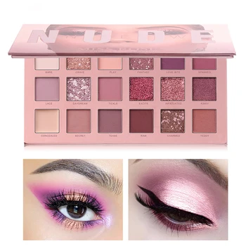 

18 color eyeshadow mashed potatoes pearlescent matte sunset desert rose eye shadow tray palette waterproof cosmetics