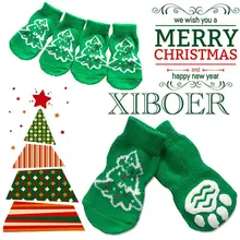 Рождественские носки для собак, маленькая собачья Обувь для собак, милые мягкие теплые вязаные носки, одежда для собак, кошек, рождественские носки