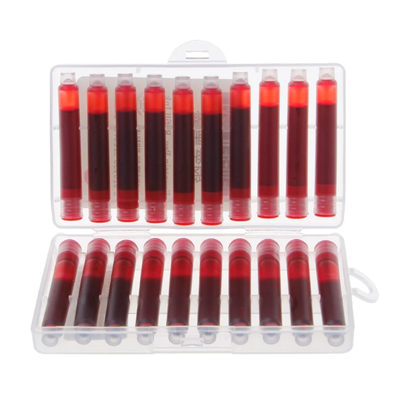 20 Pcs 교체 만년필 잉크 카트리지 리필 잉크 Sac 유니버설 디자인 WXTA