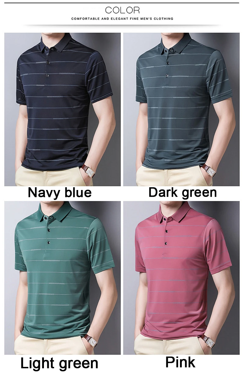 Men's Polo Striped Shirt - VICOZI