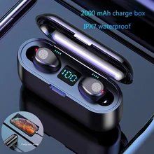 Мини TWS, беспроводные наушники, Bluetooth 5,0, стерео гарнитура, Спортивные Bluetooth наушники, наушники с зарядным устройством 2000 мАч