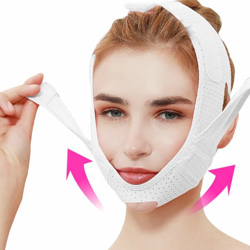 

Breathable V Face Cheek Lift Up Band Face Thin Mask Reduce Double Chin V-Line Shaping Bandage Anti Wrinkle Face Bandage