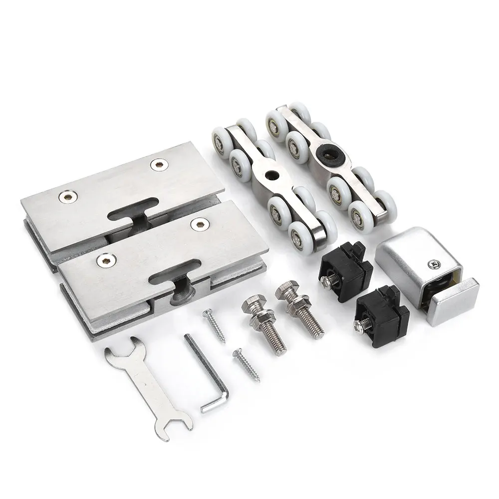 

Stainless Steel Glass Hanging Wheels 100KG Glass Sliding Door Rollers Bedroom Meeting Room Wardrobe Door Roller Wheels