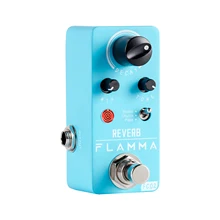 FLAMMA FC02  Electric Guitar Pedal Reverb Effects Pedal with Studio Church Plate Effects True Bypass with Power Supply