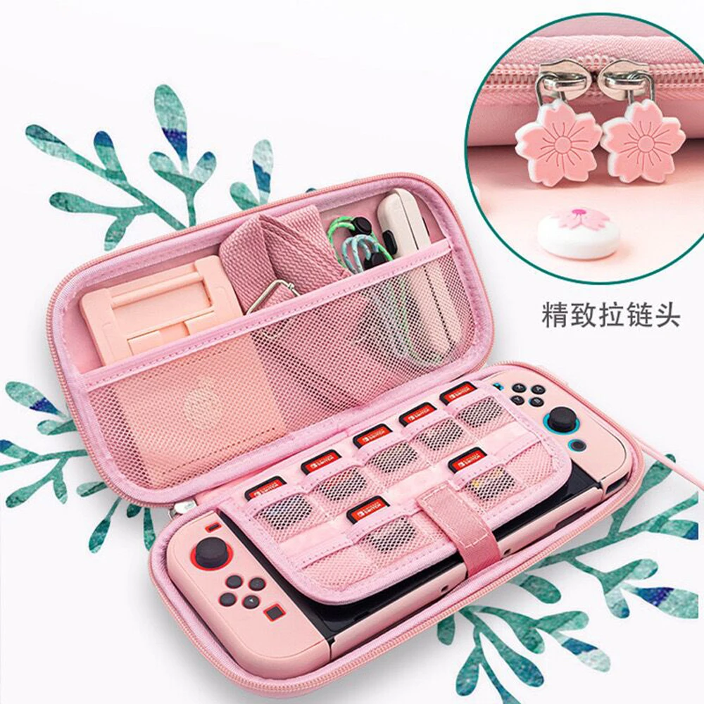 Cute Pink Sakura portable Storage Bag Travel Carry Case Cover for