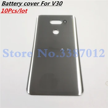 

10Pcs Original Glass Battery Back Cover For LG V30 Rear Housing Door Battery Cover For LG V30 Back Housing Replacement