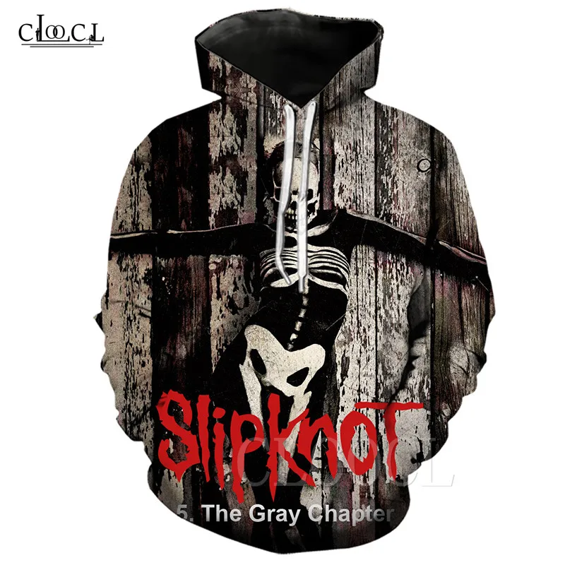 Толстовка с черепом Slipknot Band толстовка в стиле хип хоп уличная одежда для мужчин и