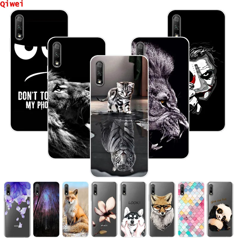 

Silicone Cover For Huawei Honor 9X Case Painted Animals Phone Cases For Huawei Honor 9X Cover Bumper Coque Honor9X 9 X X9 Fundas
