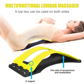 

Back Massager Magic Stretcher Equipment Stretcher Relax Mate Lumbar Support Spine Pain Relief Acupuncture