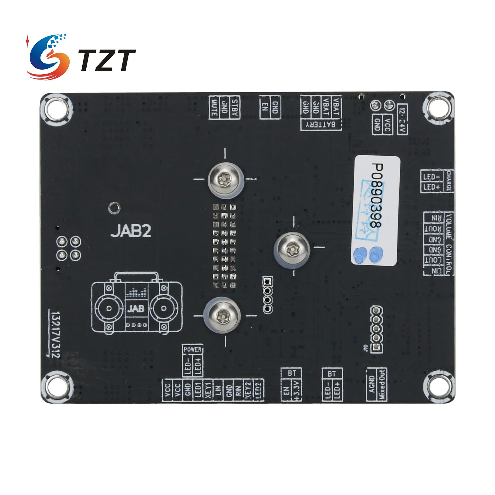 TZT Wondom 2x50W Class D Audio Amp Board Bluetooth 5.0 Amplifier Board JAB2-250 With DSP DIY Speakers 5 channel amp