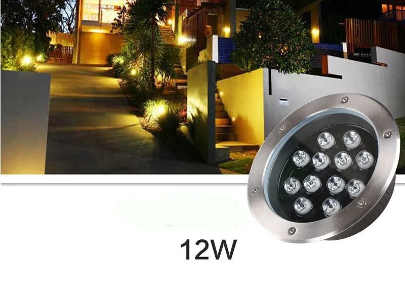 8 шт. 12 Вт подземное освещение открытый водонепроницаемый светодиодный подземный светильник AC110v 220V встраиваемый путь пол Grondspot Ip67