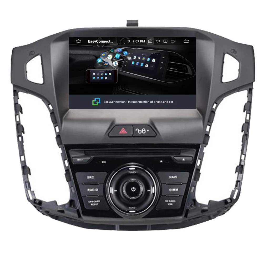 Автомобильная Мультимедийная система RoverOne для Ford Focus 3 2012 2014 Android 10 0 радио стерео